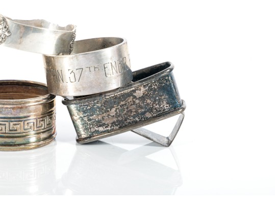 Variety Of Sterling Silver Napkin Rings