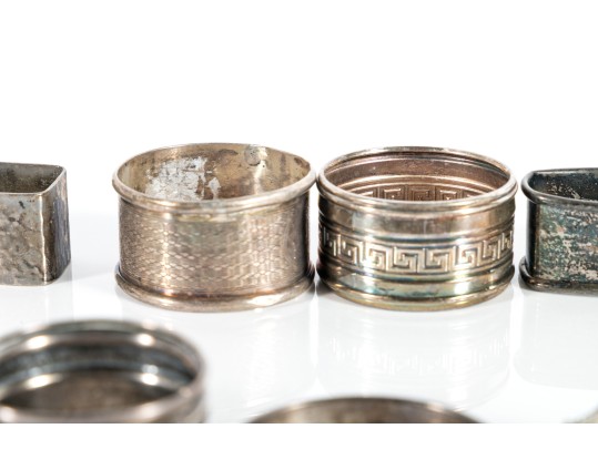 Variety Of Sterling Silver Napkin Rings