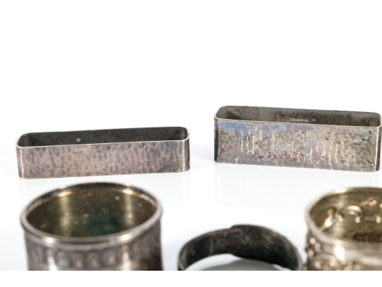 Variety Of Sterling Silver Napkin Rings