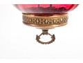 Cranberry Glass Pendant Light