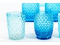 Collection Of Blue Hobnail Depression Glass Tumblers