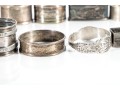 Variety Of Sterling Silver Napkin Rings