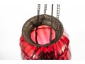Cranberry Glass Pendant Light