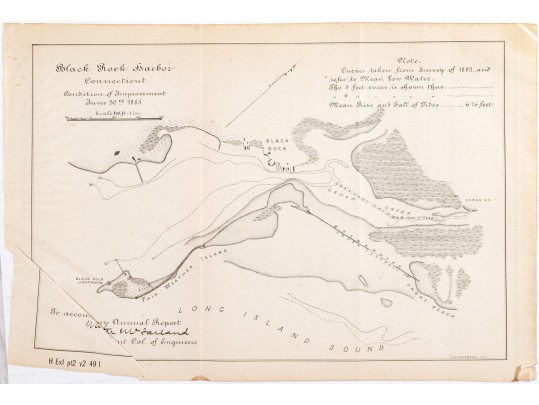 Lot Of Eleven Unframed Bridgeport Posters, Prints And A Map