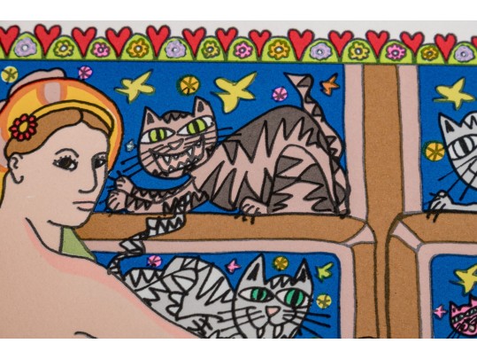 James Rizzi (American, 1950-2011) Serigraph