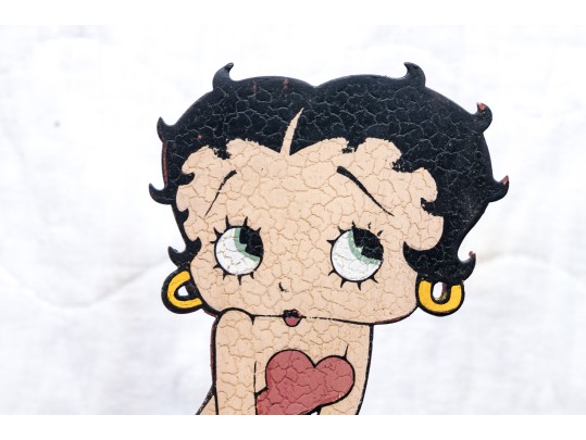 Vintage Betty Boop Metallic Sculpture 