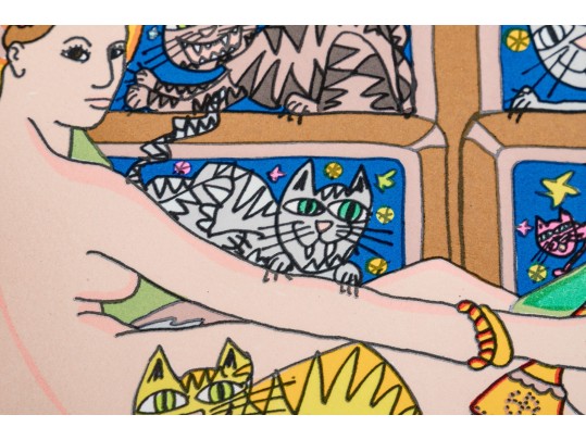 James Rizzi (American, 1950-2011) Serigraph