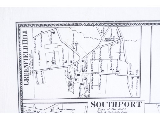 Lot Of Eleven Unframed Bridgeport Posters, Prints And A Map