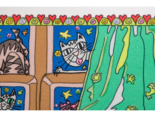 James Rizzi (American, 1950-2011) Serigraph