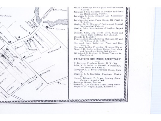 Lot Of Eleven Unframed Bridgeport Posters, Prints And A Map