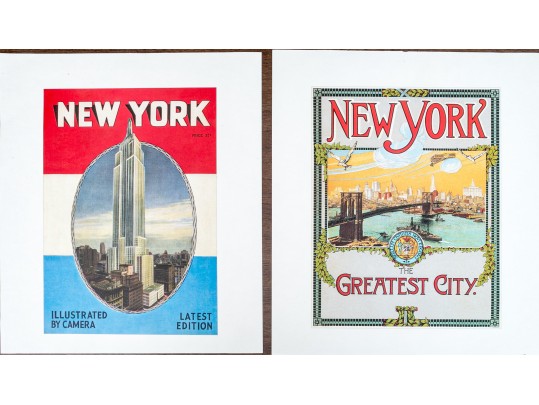 Collection Of Twelve NYC Related Prints On Paper