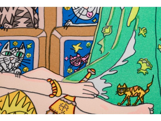 James Rizzi (American, 1950-2011) Serigraph