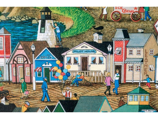 Lot Of Eleven Unframed Bridgeport Posters, Prints And A Map