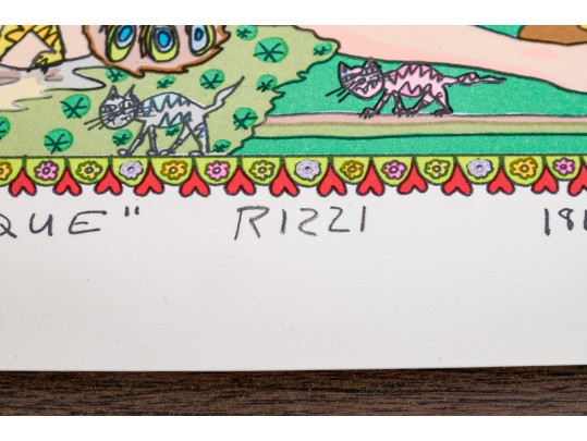 James Rizzi (American, 1950-2011) Serigraph