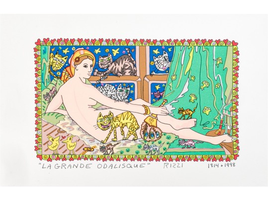 James Rizzi (American, 1950-2011) Serigraph