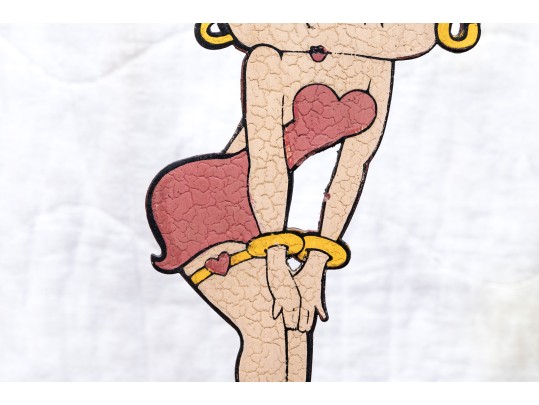 Vintage Betty Boop Metallic Sculpture 