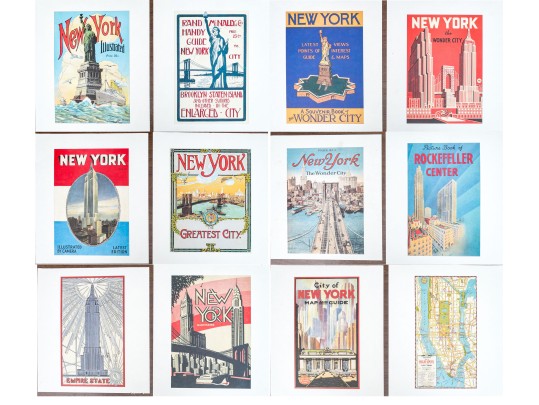 Collection Of Twelve NYC Related Prints On Paper