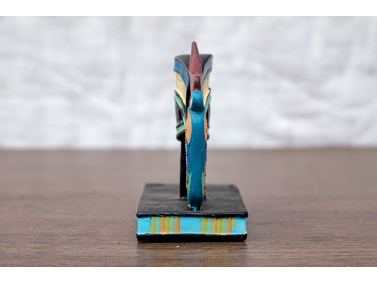 Summit Collection Carved And Painted Wood, “Eye Of Ra”