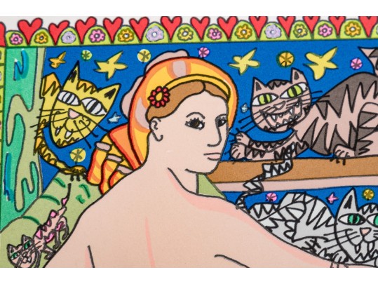 James Rizzi (American, 1950-2011) Serigraph