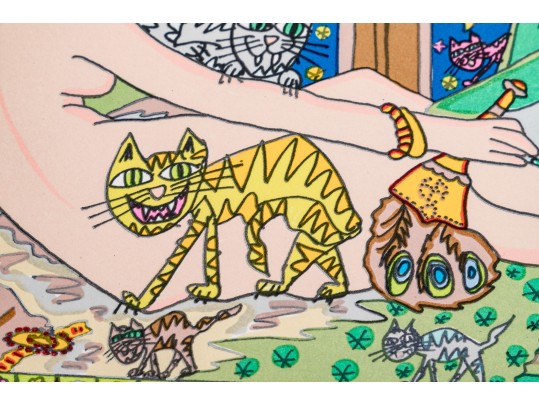 James Rizzi (American, 1950-2011) Serigraph