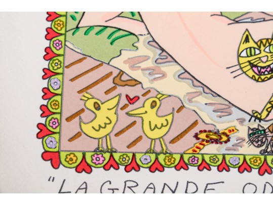 James Rizzi (American, 1950-2011) Serigraph