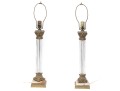 Pair Of Vintage Columnar Lamps