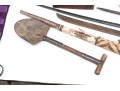 Lot: Shovel, Blowgun, Machete, Sword And Bayonet 