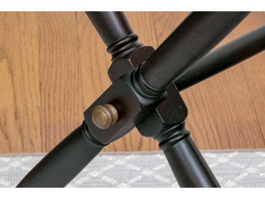 Vintage Restoration Hardware Luggage Racks Canvas And Wood