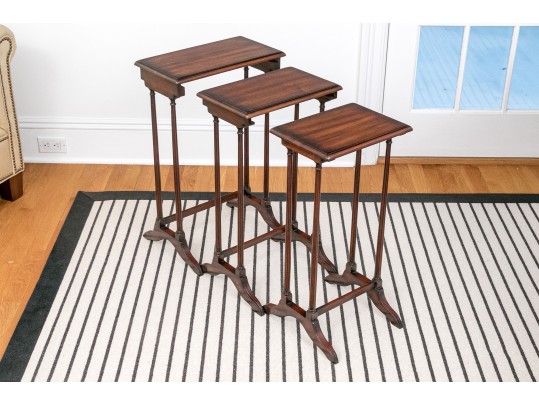 Theodore Alexander Set Of Three Nesting Tables