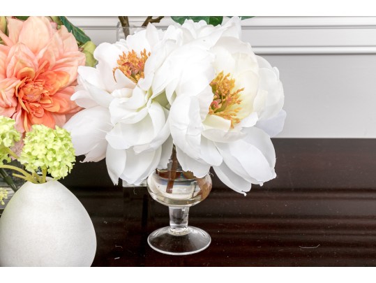 Decorative Collection Of 7 Mixed Media Vases