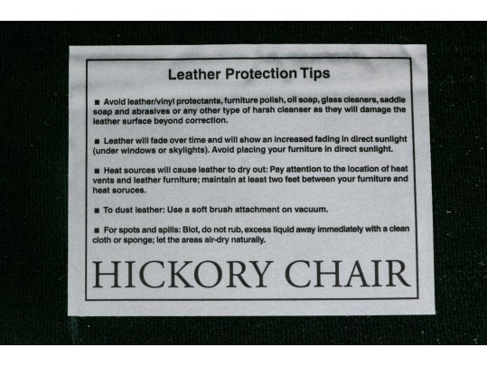 Yellow Leather Hickory Chair Armchair With Ottoman 