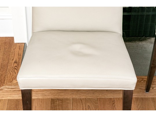 Room And Board Faux Leather Upholstered Side Chairs (6)