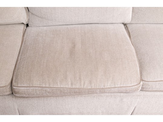 Hickory Chair Down Filled Three Seat Sofa With Two Accent Custom Pillows
