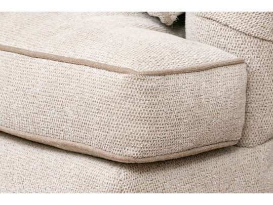 Hickory Chair Beige Upholstered Love Seat