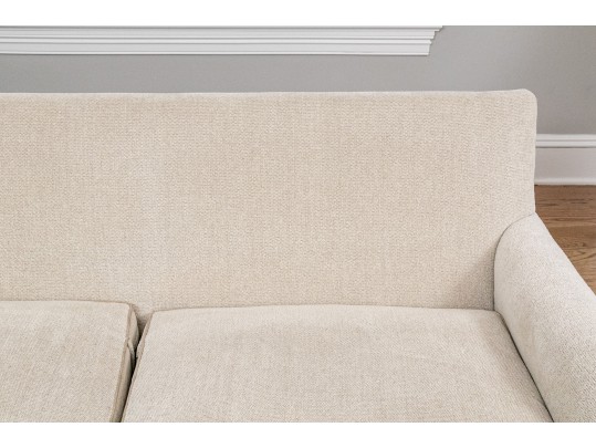 Hickory Chair Beige Upholstered Love Seat