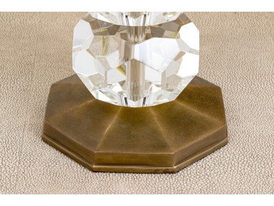 Acrylic Faux Crystal Faceted Table Lamp