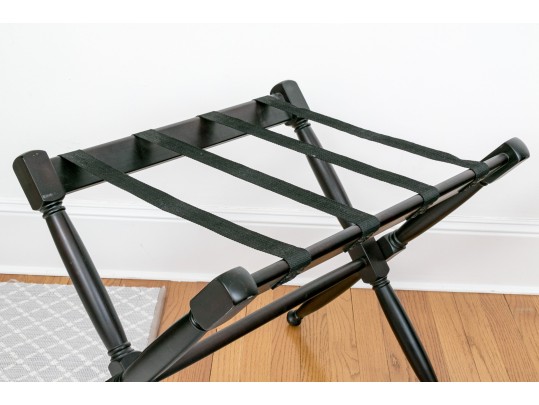 Vintage Restoration Hardware Luggage Racks Canvas And Wood
