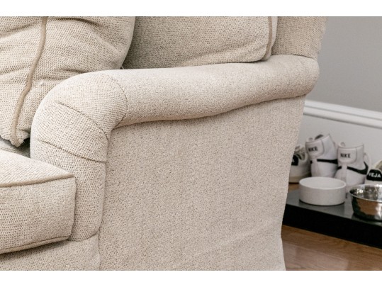 Hickory Chair Beige Upholstered Love Seat