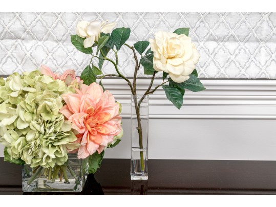 Decorative Collection Of 7 Mixed Media Vases