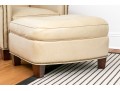 Yellow Leather Hickory Chair Armchair With Ottoman 