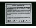 Yellow Leather Hickory Chair Armchair With Ottoman 