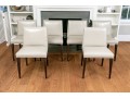 Room And Board Faux Leather Upholstered Side Chairs (6)