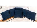 6 Down Filled Blue Accent Pillows