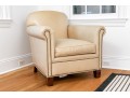 Yellow Leather Hickory Chair Armchair With Ottoman 