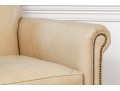 Yellow Leather Hickory Chair Armchair With Ottoman 
