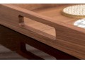 Decorative Crate And Barrel Wooden Tray With Assorted 12 Coasters