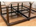 Hickory Chair Dark Walnut Finish “Cocktail Ottoman”