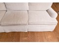 Hickory Chair Down Filled Three Seat Sofa With Two Accent Custom Pillows