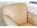 Yellow Leather Hickory Chair Armchair With Ottoman 