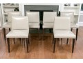 Room And Board Faux Leather Upholstered Side Chairs (6)